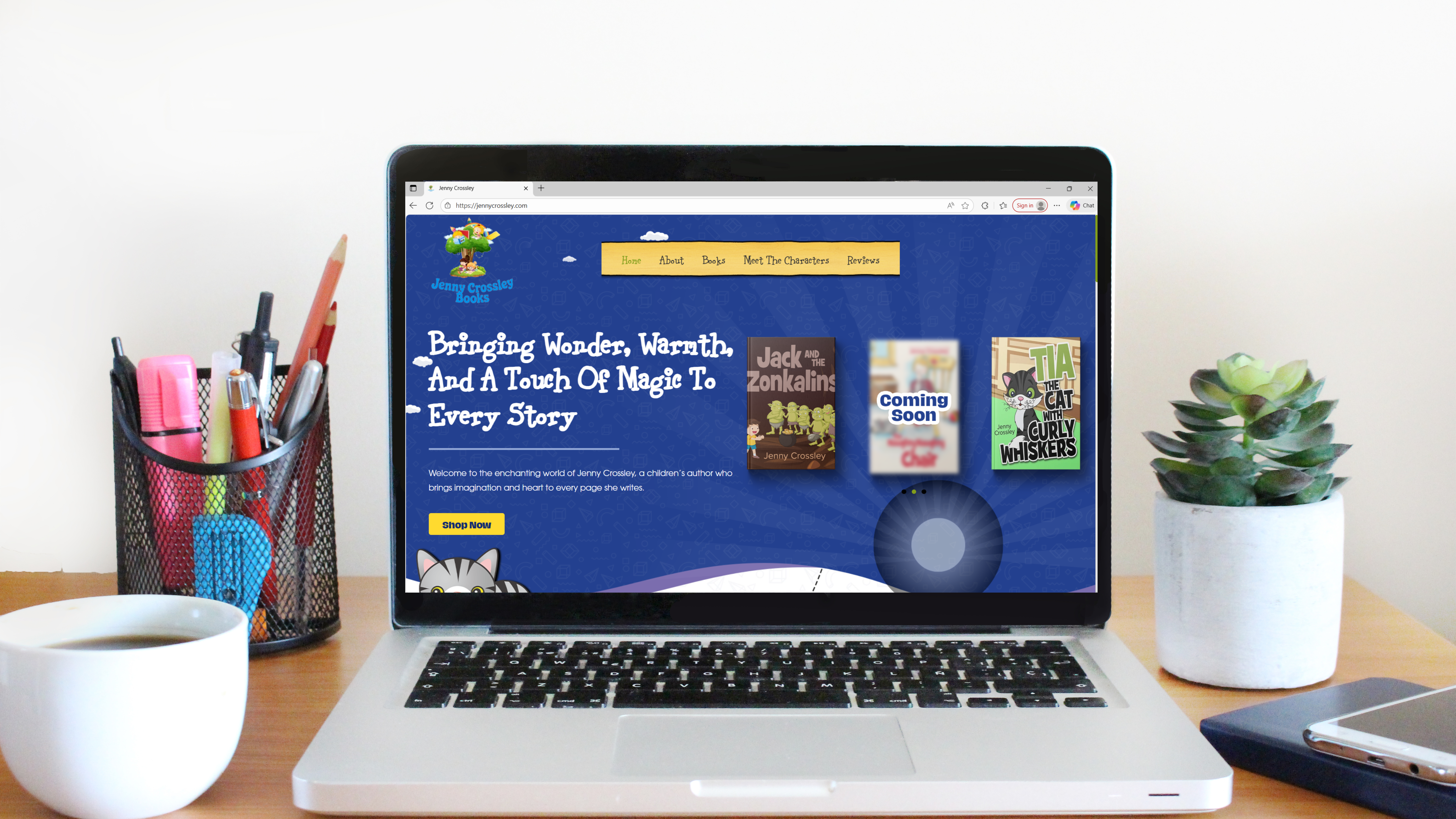 Jenny Crossley Retail Website Design - Beautiful product showcase with mobile-responsive design